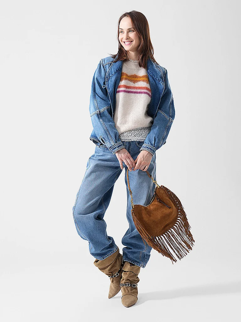ISABEL MARANT Borsa in pelle - Borsa a tracolla OSKAN cammello